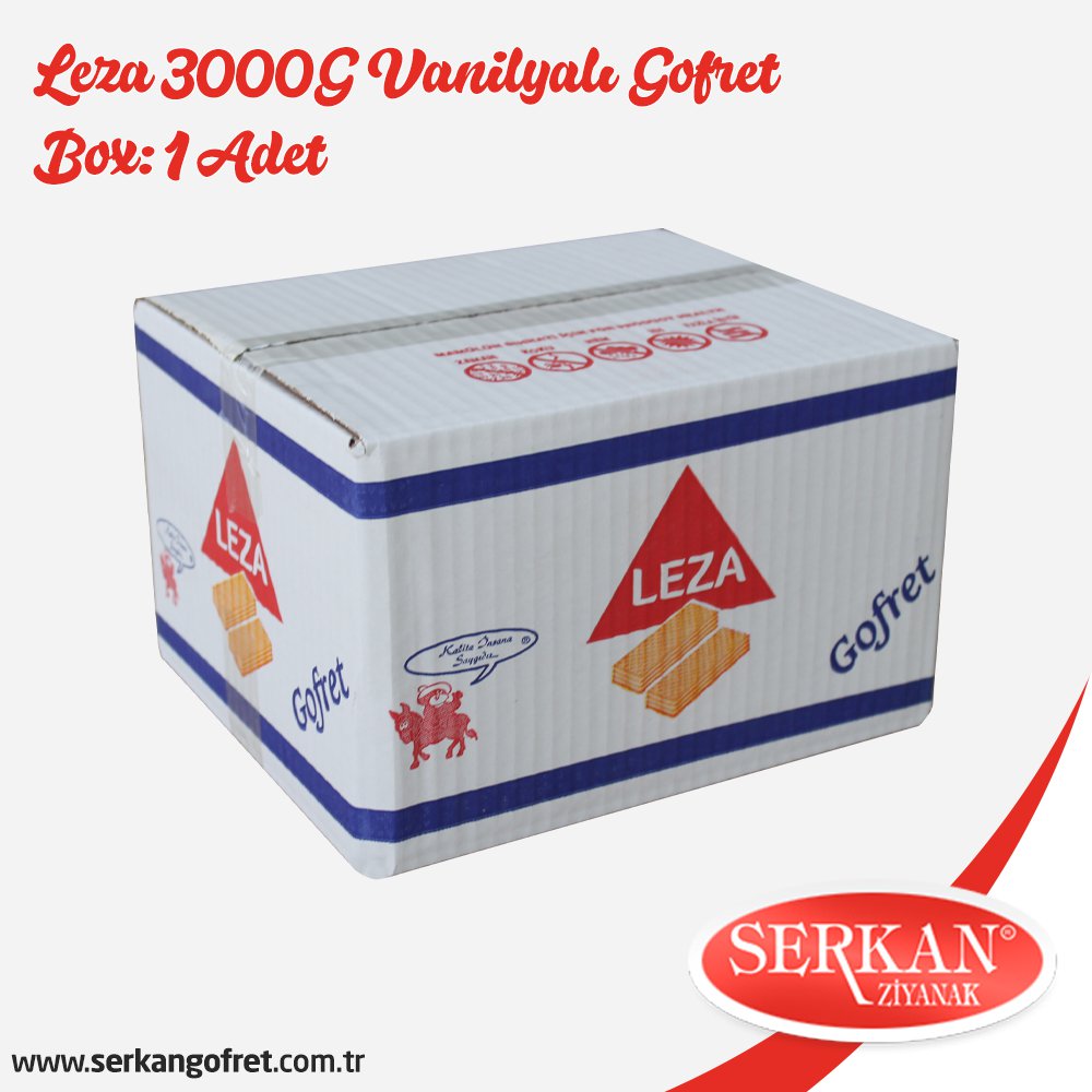 Leza 3000G Vanilyalı Gofret