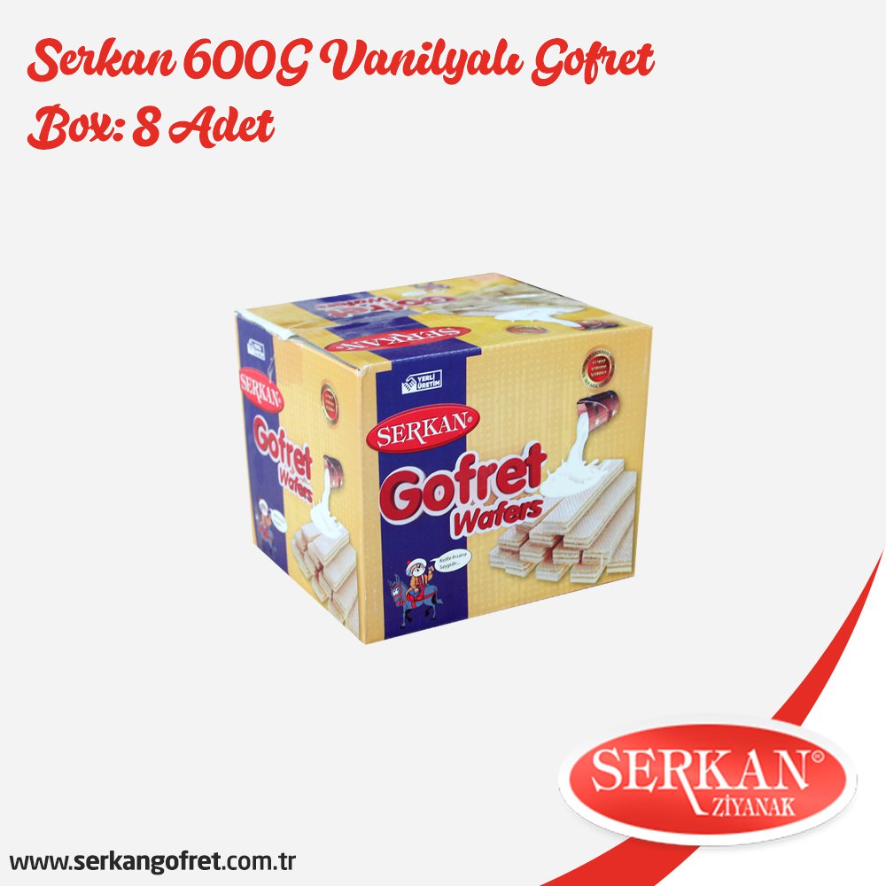 Serkan 600G Vanilyalı Gofret