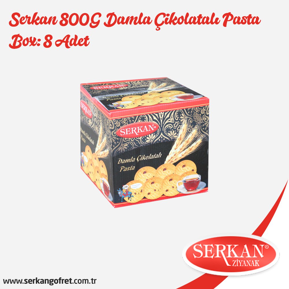 Serkan 800G Damla Çikolatalı Pasta