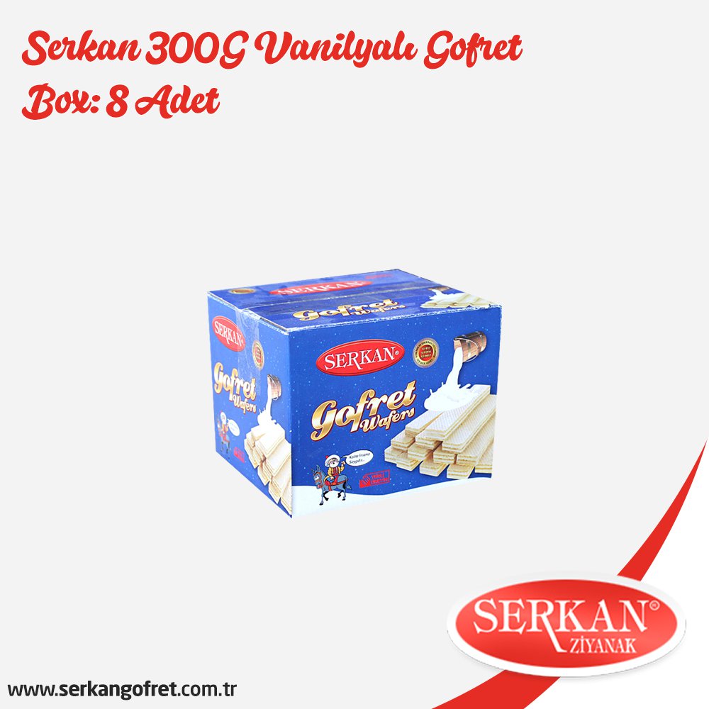 Serkan 300G Vanilyalı Gofret