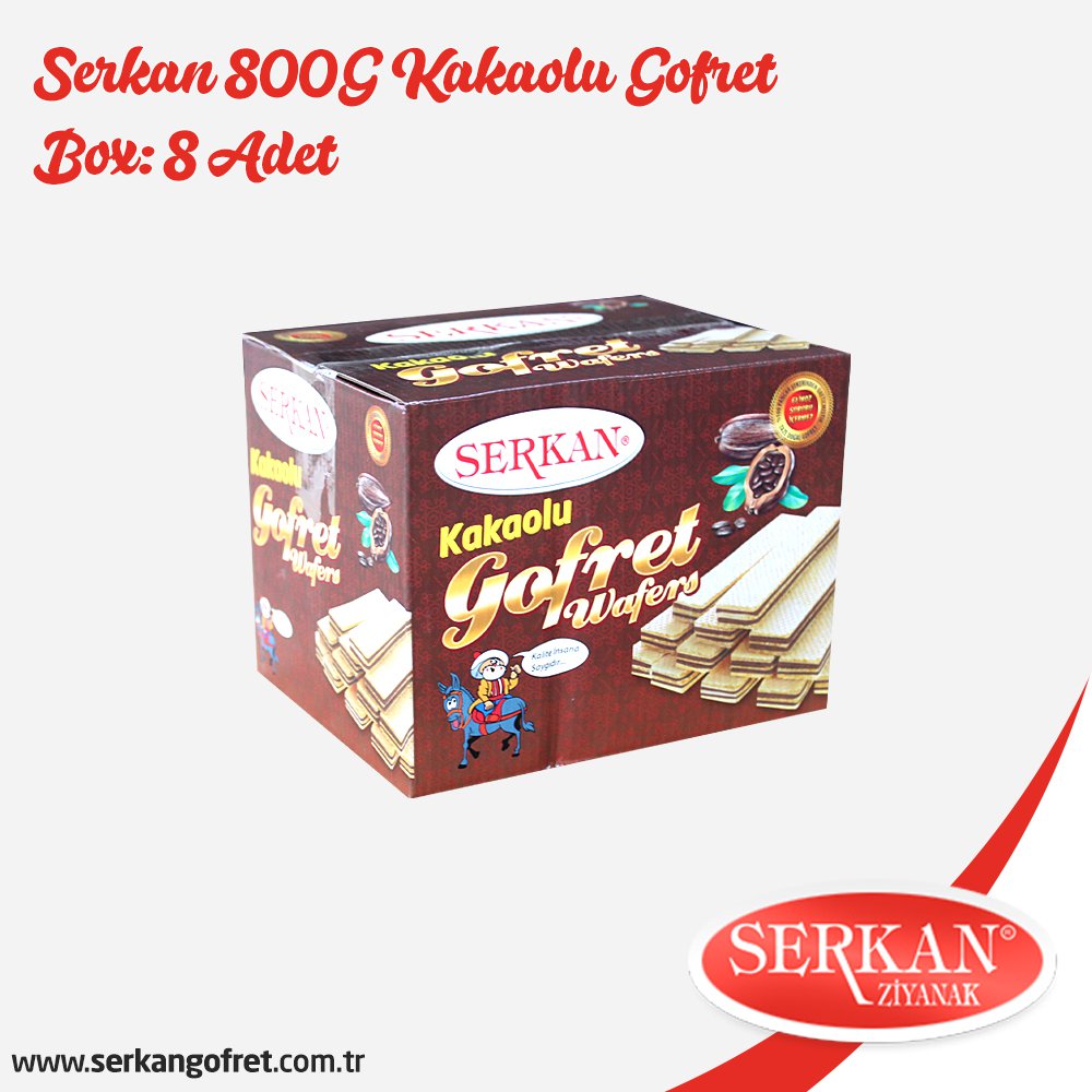 Serkan 800G Kakaolu Gofret