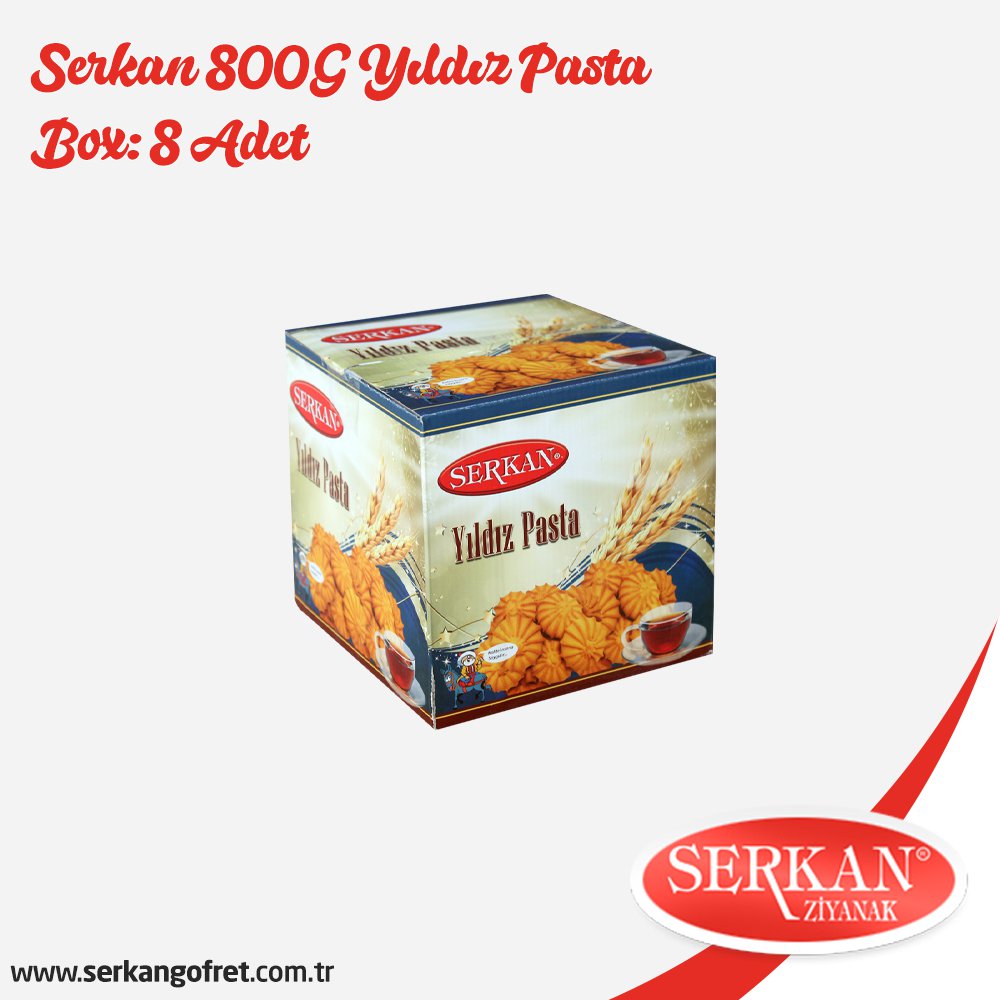 Serkan 800G Yıldız Pasta