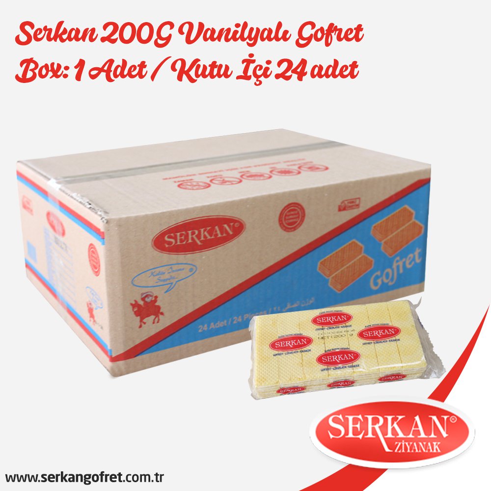 Serkan 200G Vanilyalı Gofret