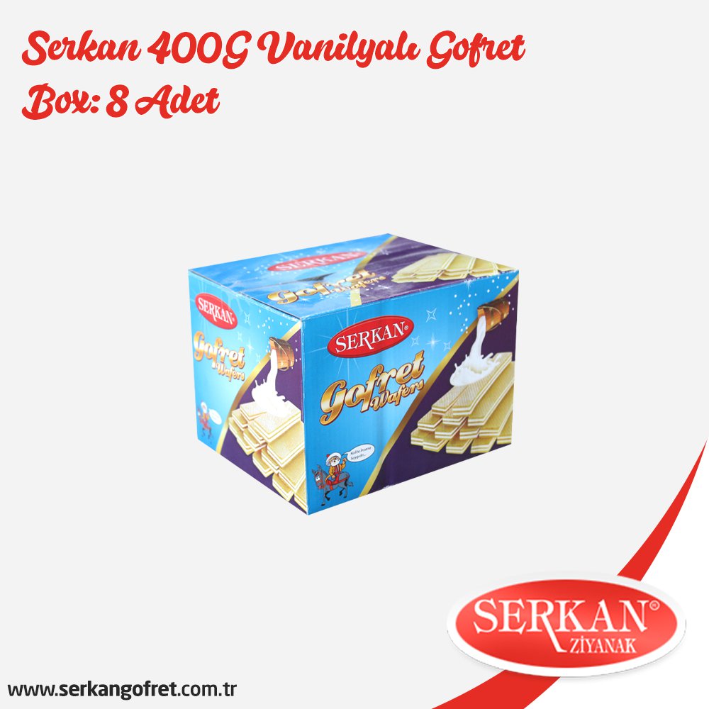 Serkan 400G Vanilyalı Gofret